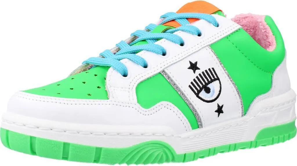 Sneakers Basses Chiara Ferragni CF1 Low Vertes Style Iconique Femme