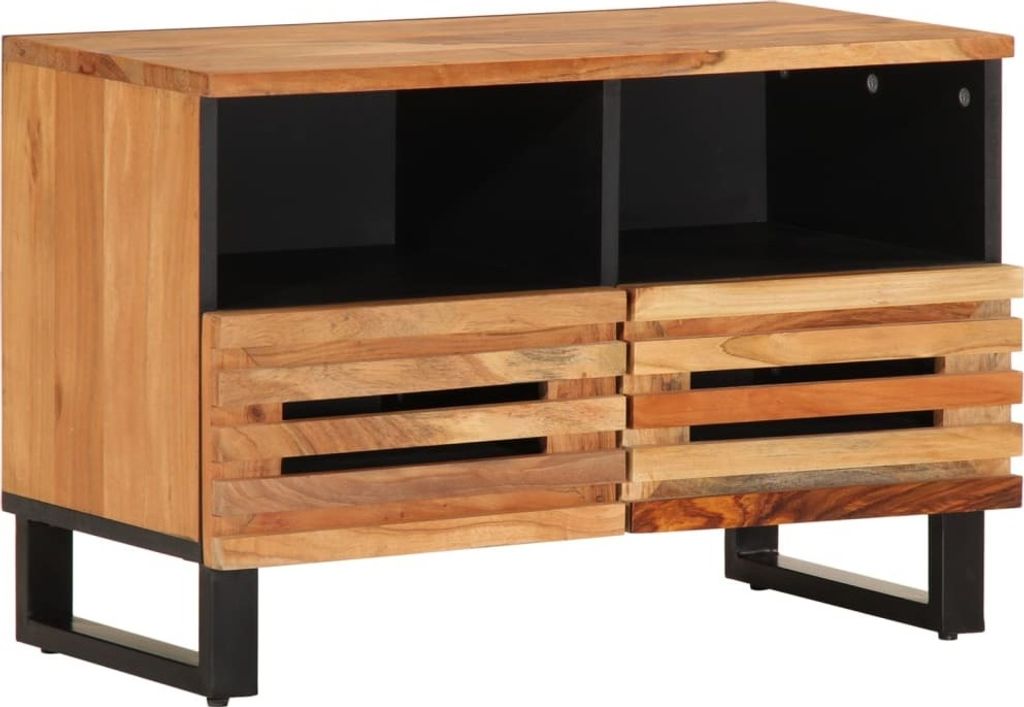 TV-Schrank 70x34x46 cm Massivholz Akazie