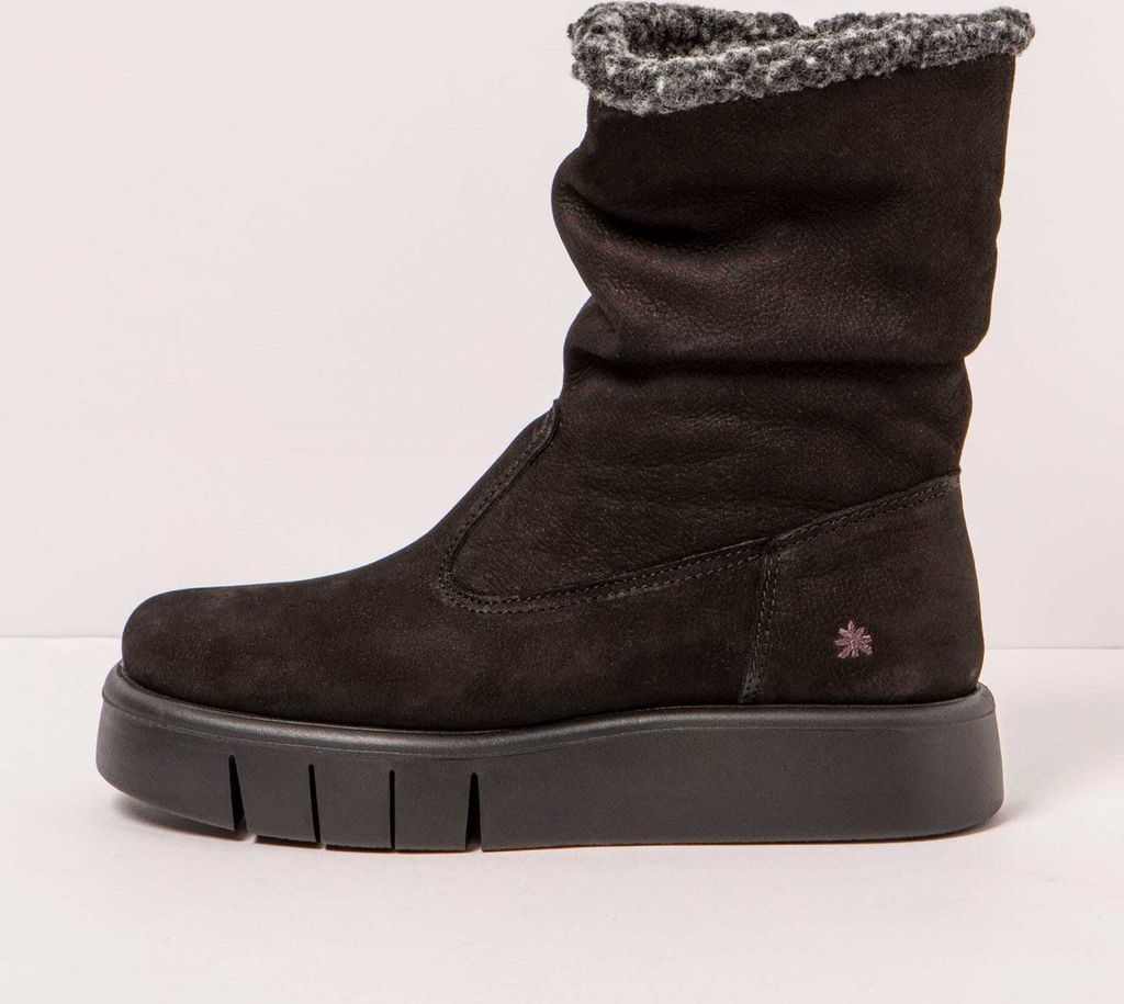 *art Schnürstiefel 1347 NOBUCK BLACK/ MALAGA Farbe Black