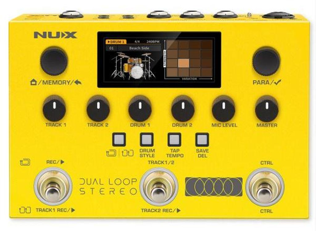 Nux Effektgerät Dual Loop Stereo Looper-Pedal