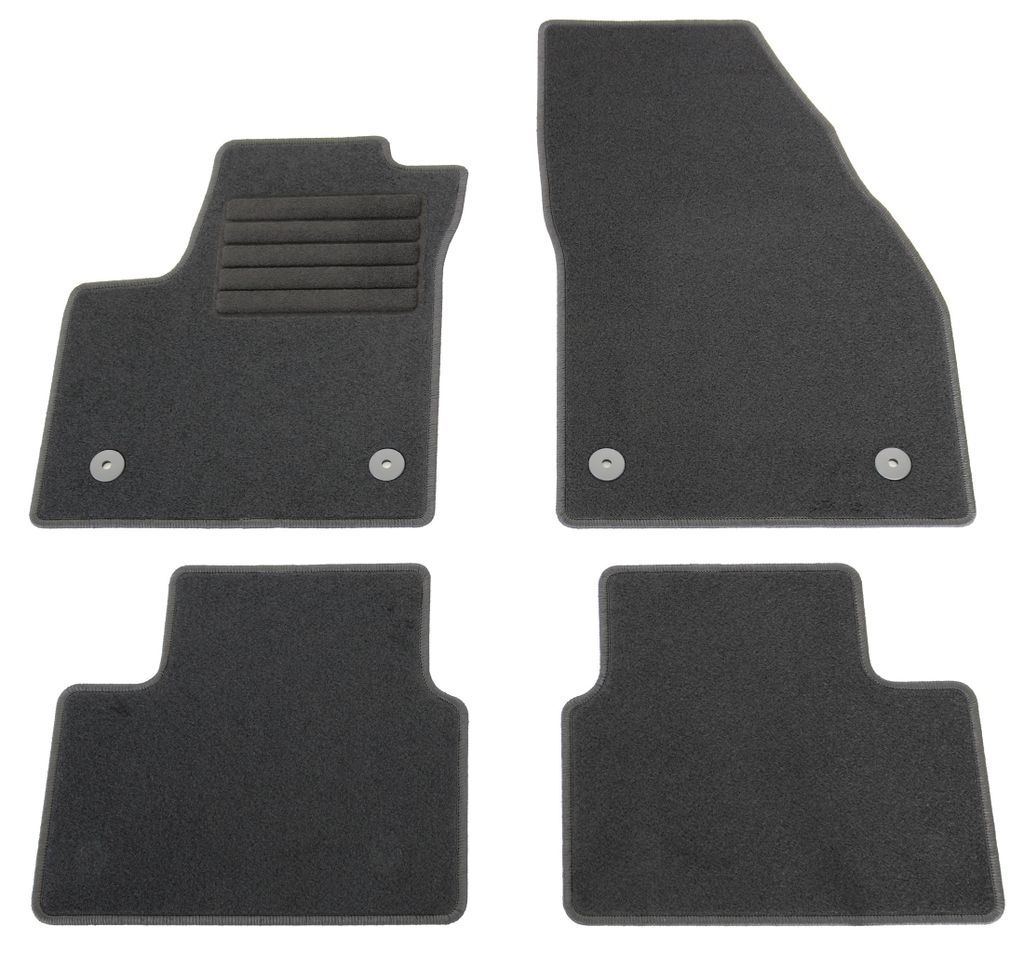 Fußmatten-Set für Opel Meriva B, 06/2010-05/2017, 4-teilig, Schwarz