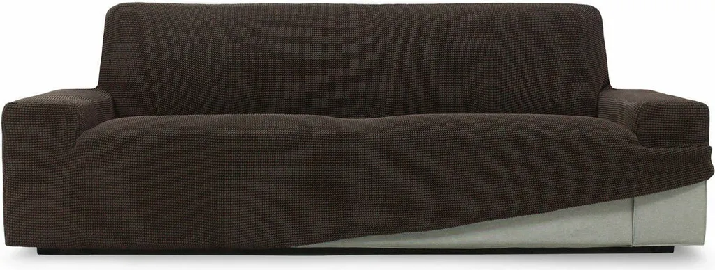Copridivano 2 Posti SOFASKINS Super Stretch Marrone - Montaggio Facile