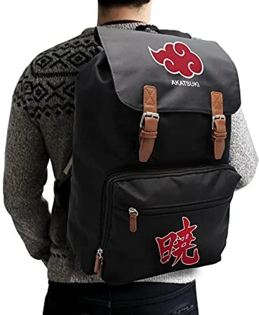 Sac à Dos Akatsuki Naruto Confortable avec Compartiment Ordinateur 15" - 4