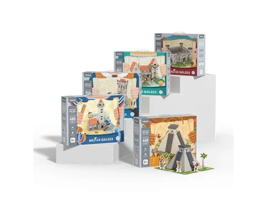 Mideer Mon premier bâtiment Pyramide maya 446 pièces jeu de construction - 3