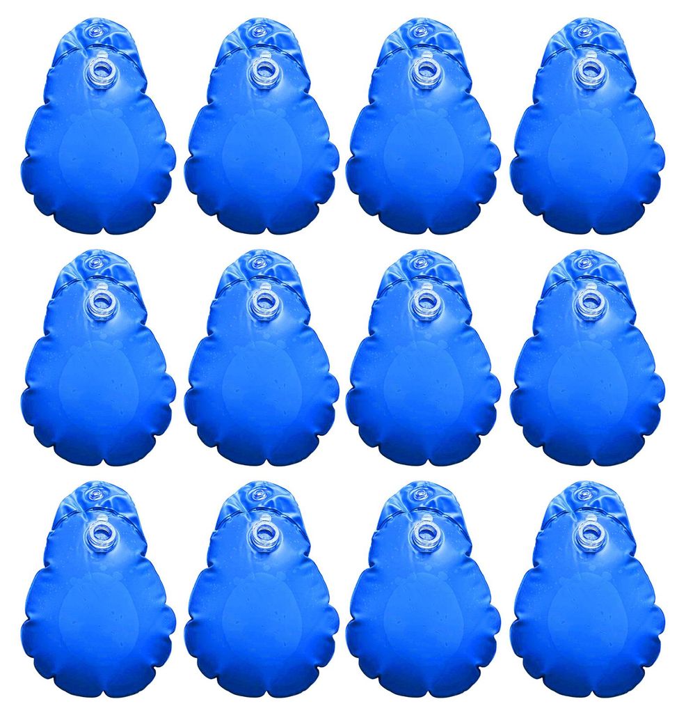 1/6/8/12/16 Stück Poolabdeckungsgewichte, auslaufsicher, Winter-Poolplanengewichte, Hängebeutel mit Haken, frostsichere, dicke PVC-Wasserbeutel f...