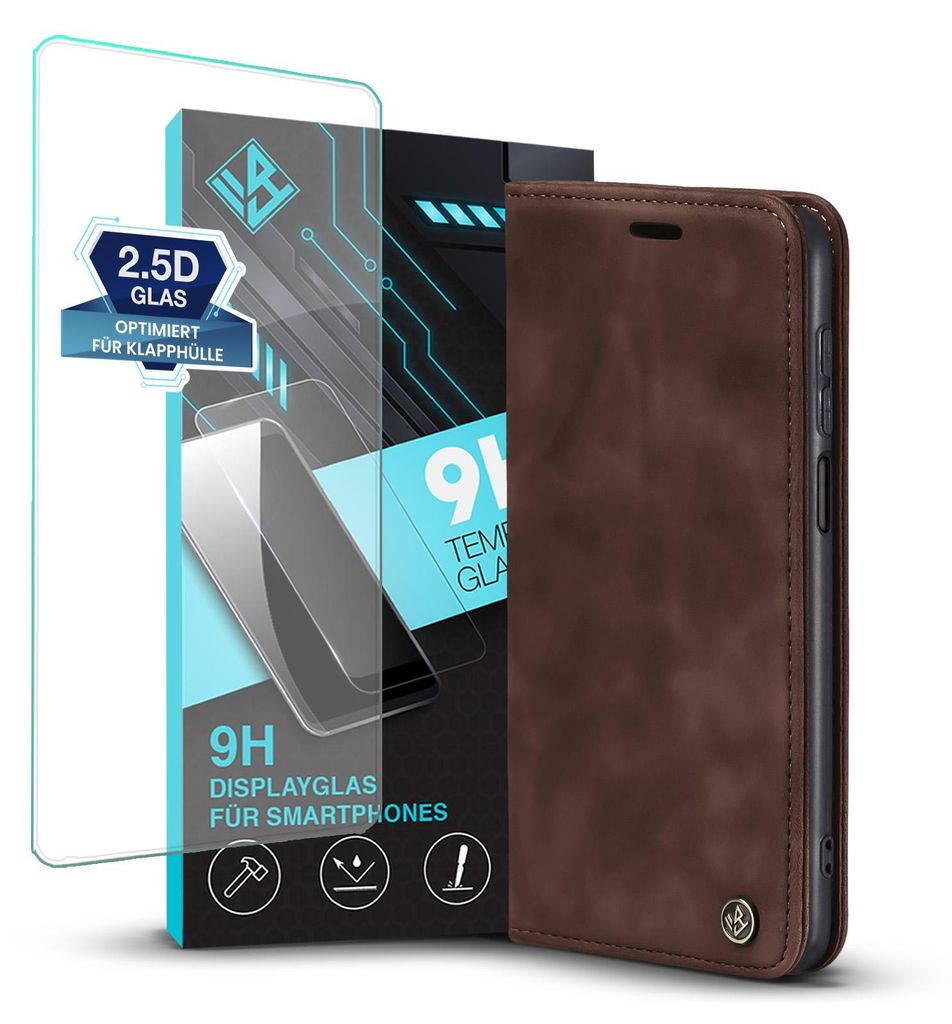 Handy Hülle für Xiaomi Redmi Note 9 Pro mit 9H Displayglas Produktbild 