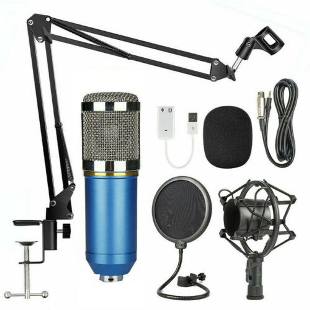 BM800 USB Kondensator Mikrofon Set Professionell Podcast Komplett Set für Studio 