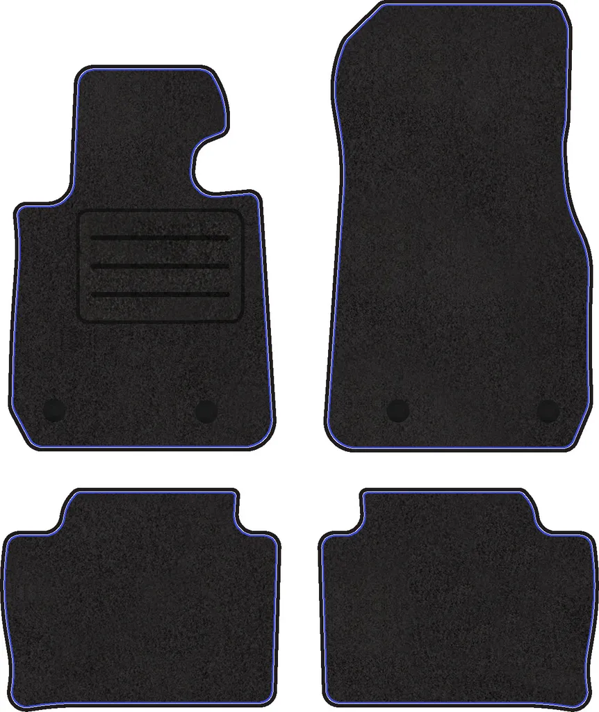 Tappetini BMW 3 F31 Velluto Premium 2012-2018 - Kit 4 Pezzi Alta Qualità