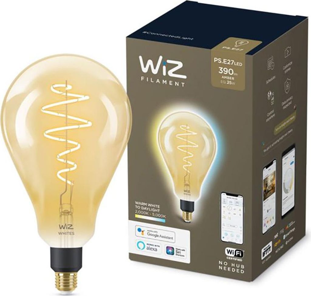 Żarówka WiZ Connected Vintage Filament biała zmienna E27 Zdjęcie produktu 