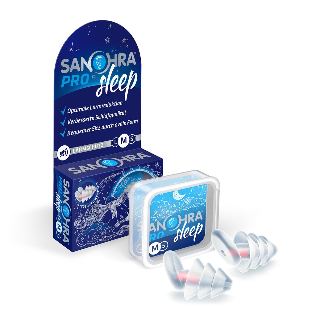 Sanohra pro sleep Gehörschutzstöpsel M 8-11 mm 2 St