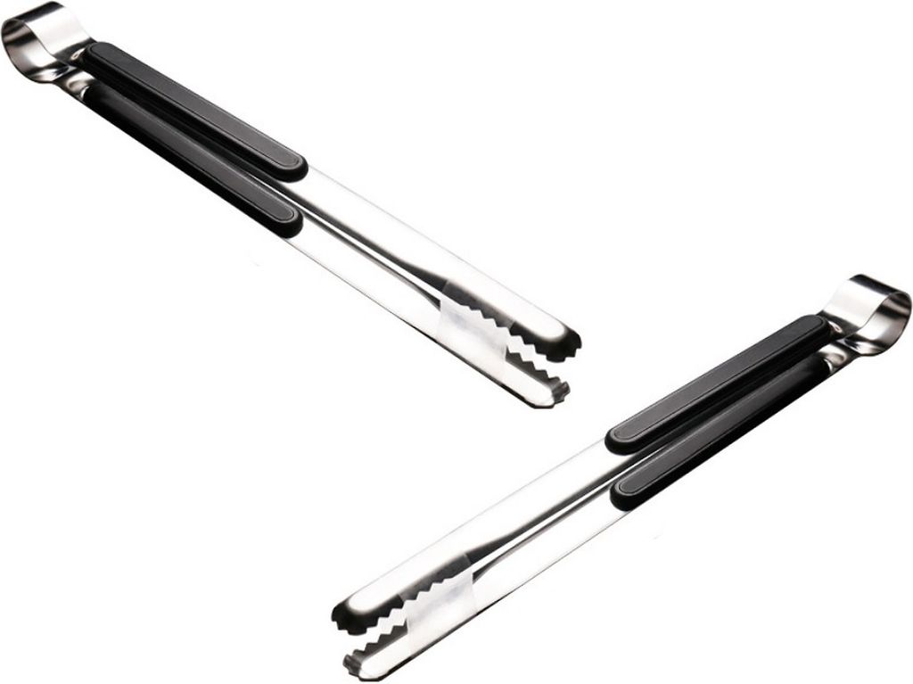 2 x Kochpinzette 25,5 cm lang | Küchenpinzette | Grillpinzette | universal Küchenzange | Grillzange Edelstahl | Shiha Kohlezange | Buffetzange | ...