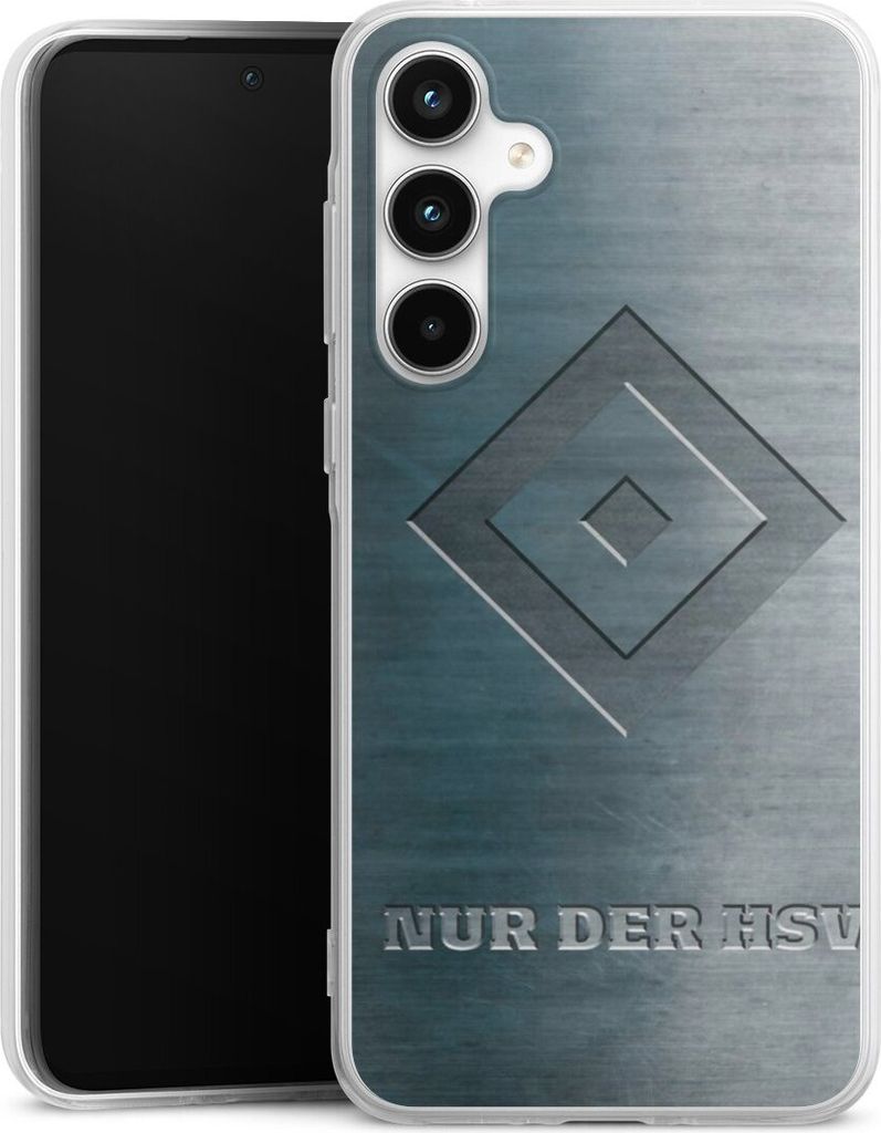 DeinDesign Handyhülle für Samsung Galaxy A35 5G Silikon Hülle Case Smartphone Schutzhülle HSV Hamburger SV Metallic Look