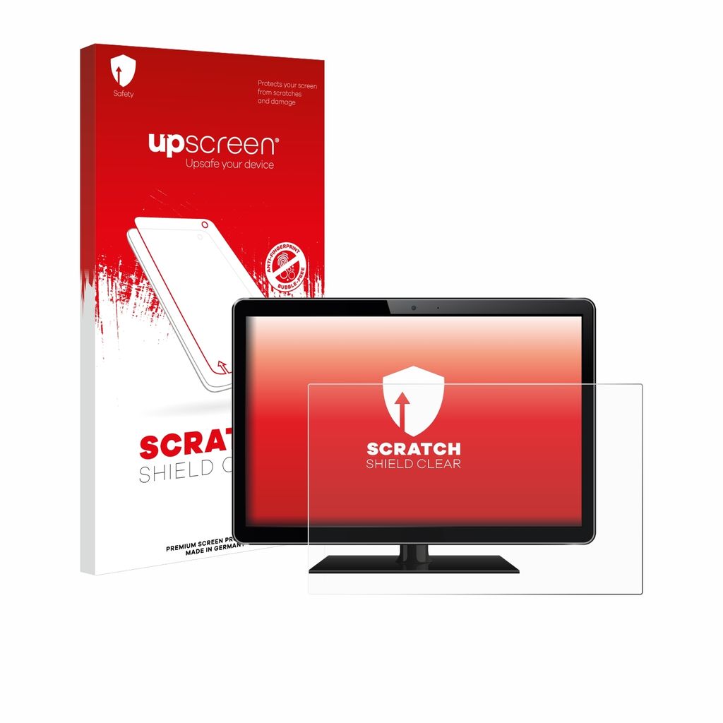 upscreen Schutzfolie für Industrie-Monitore mit 39.6 cm (15.6 Zoll) Displays 345 x 194 mm Displayschutz Displayschutzfolie Folie Klar Transparent