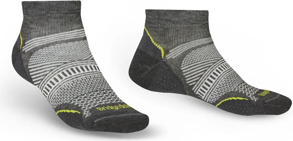 Chaussettes Bridgedale Ultralight T2 Coolmax Performance Low en Gris 44-47