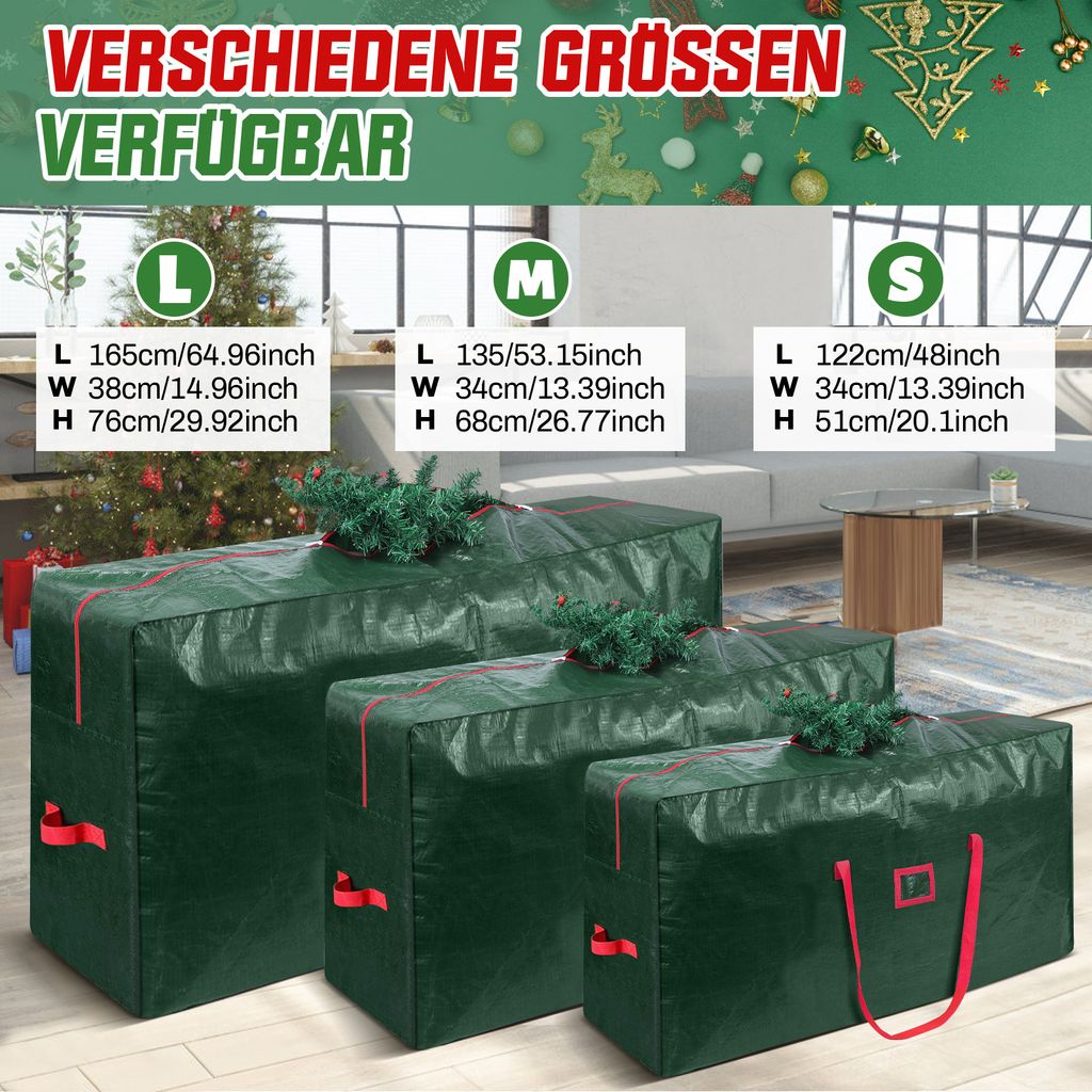 Aufbewahrungstasche für Weihnachtsbaum, grün Tannenbaum Produktbild 6