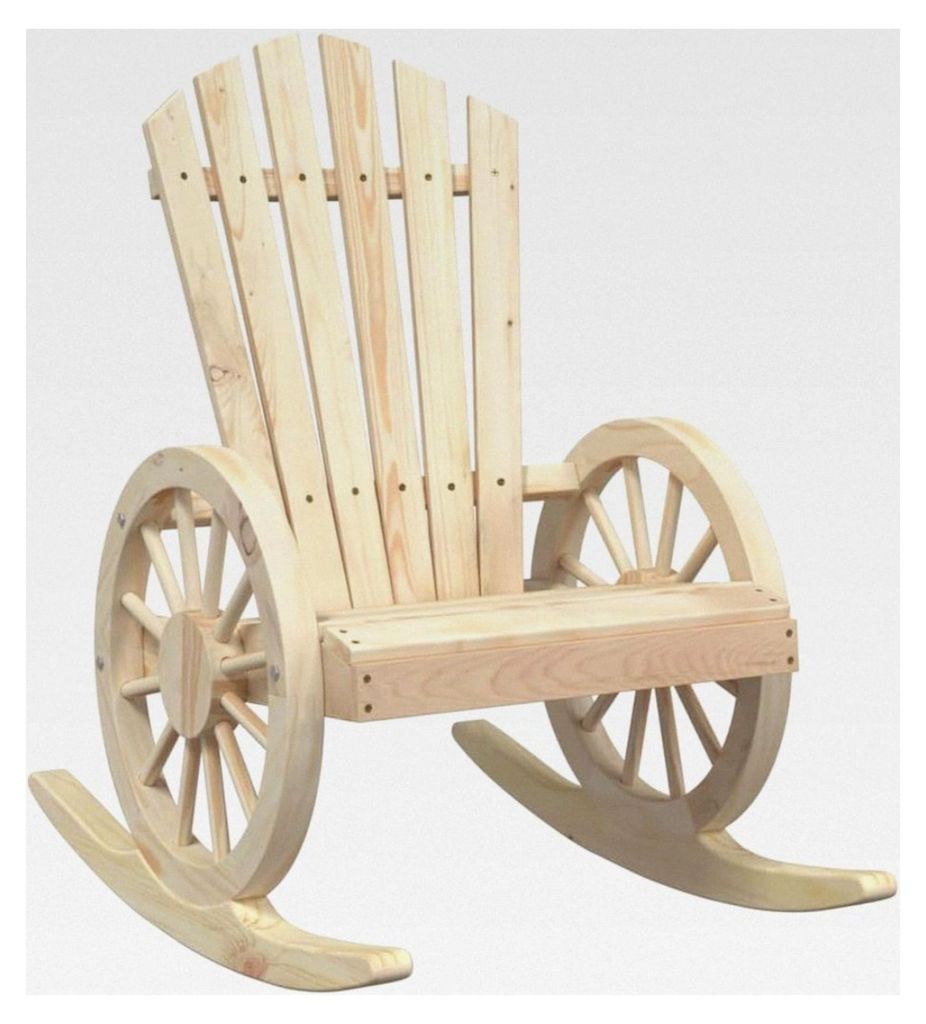 Adirondack Schaukelstuhl für Garten, Terrasse und Balkon, Schaukelsessel aus massivem Tannenholz im Landhausstil