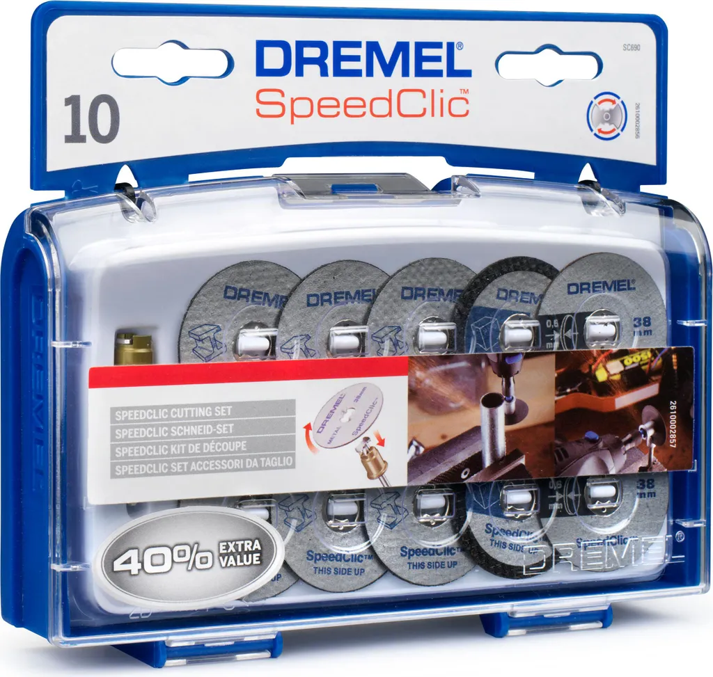 Dremel SC690 - Trennscheibenset - 10 Stücke - 38 mm - für Dremel 3000, 4000, 4200, 7700, 8100, 8200