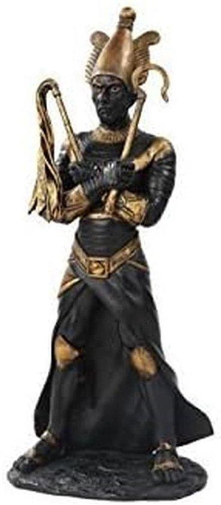 Mythisches Osiris-Statuen-Set - Dekorative Figur - 11 Zoll Höhe - Schwarz - Finesse - Hauseinrichtung