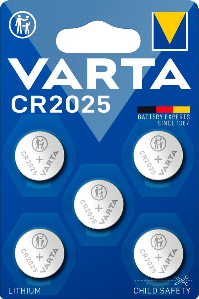 Varta Batterie Knopfzelle CR2025 3V 220mAh Lithium Obrázok produktu 