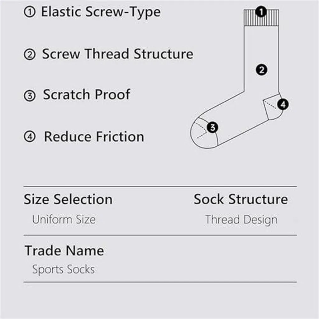 3 paires de chaussettes de football antidérapantes blanches taille 39-45