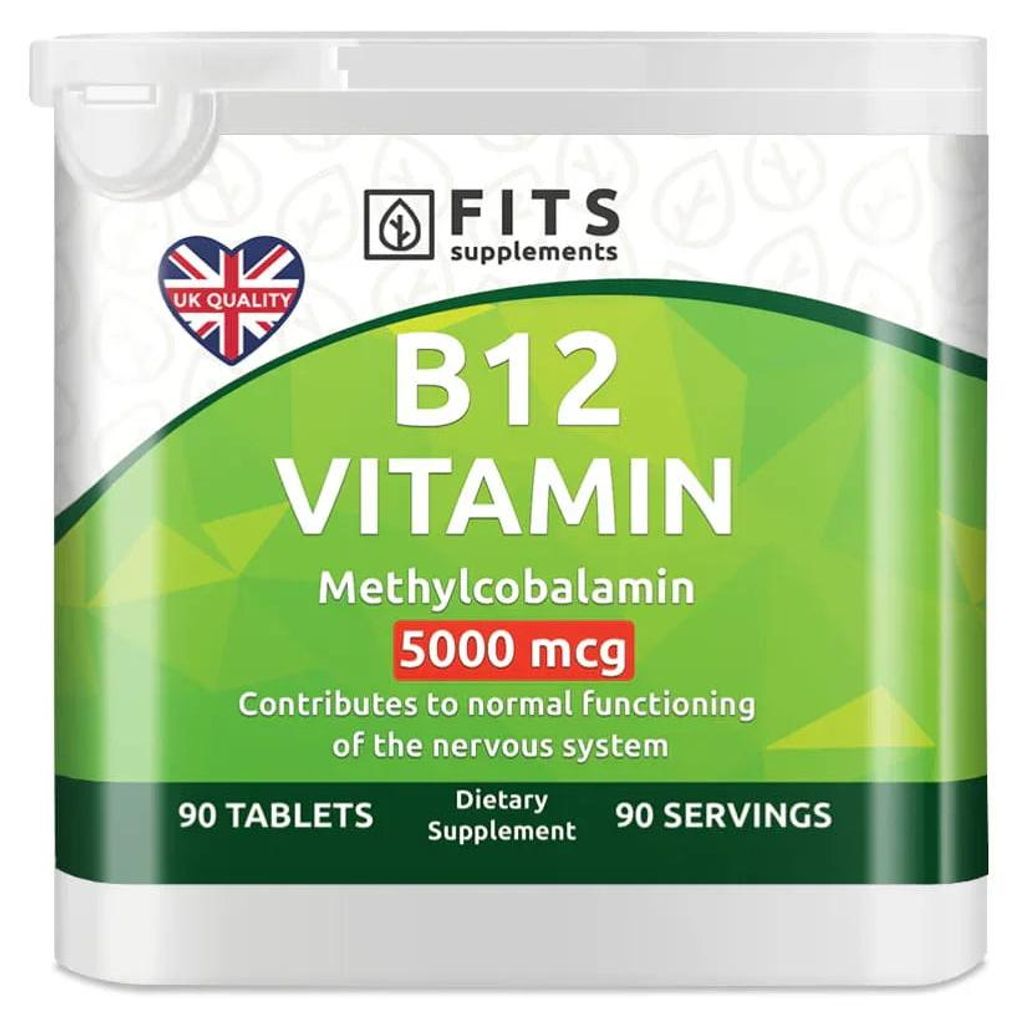 Vitamin B12 Strong 5000 mcg, 90 Tabletten