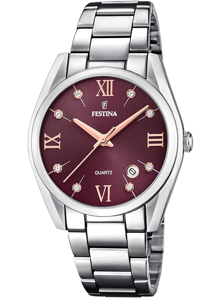 Festina Damen Uhr Boyfriend F16790/E Edelstahl Armband-Uhr Produktbild 