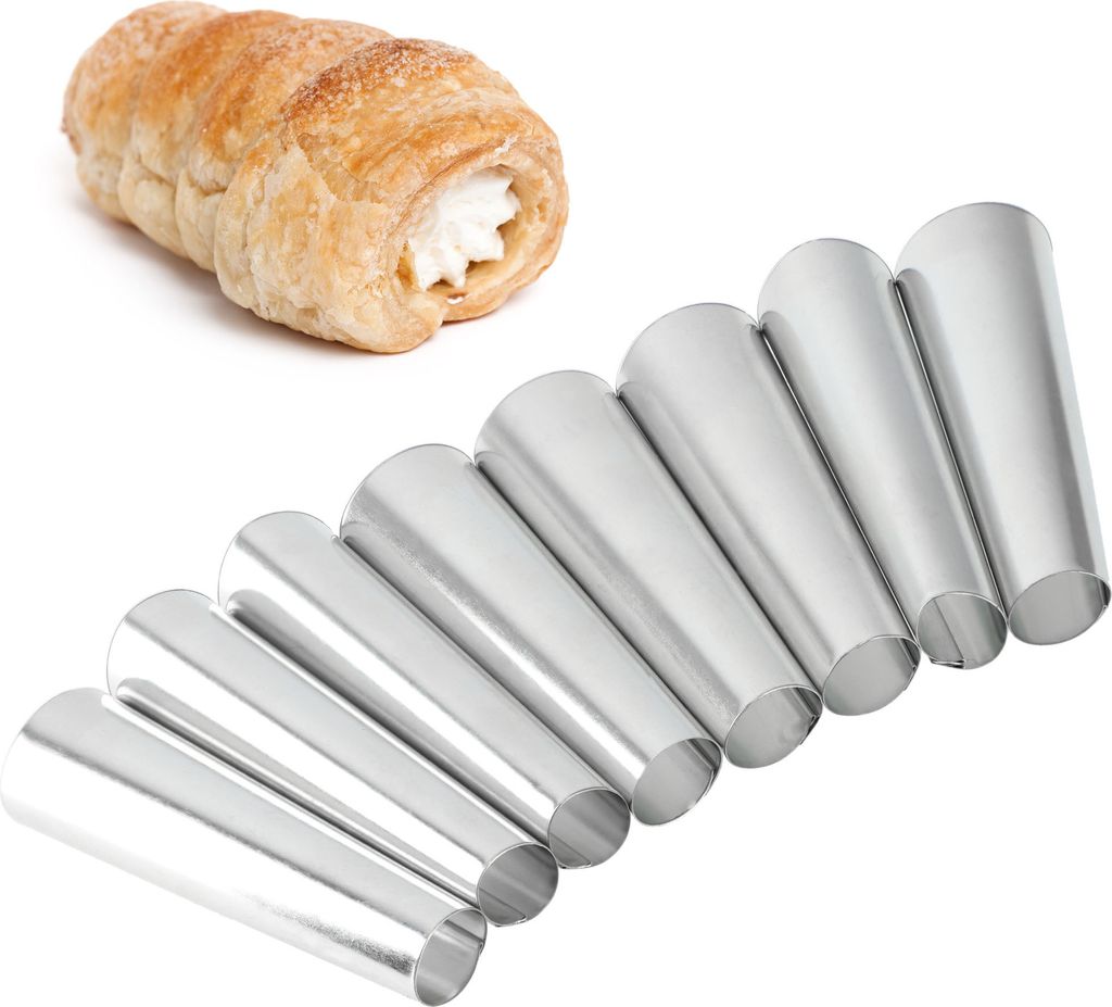 A pastry and baking molds.