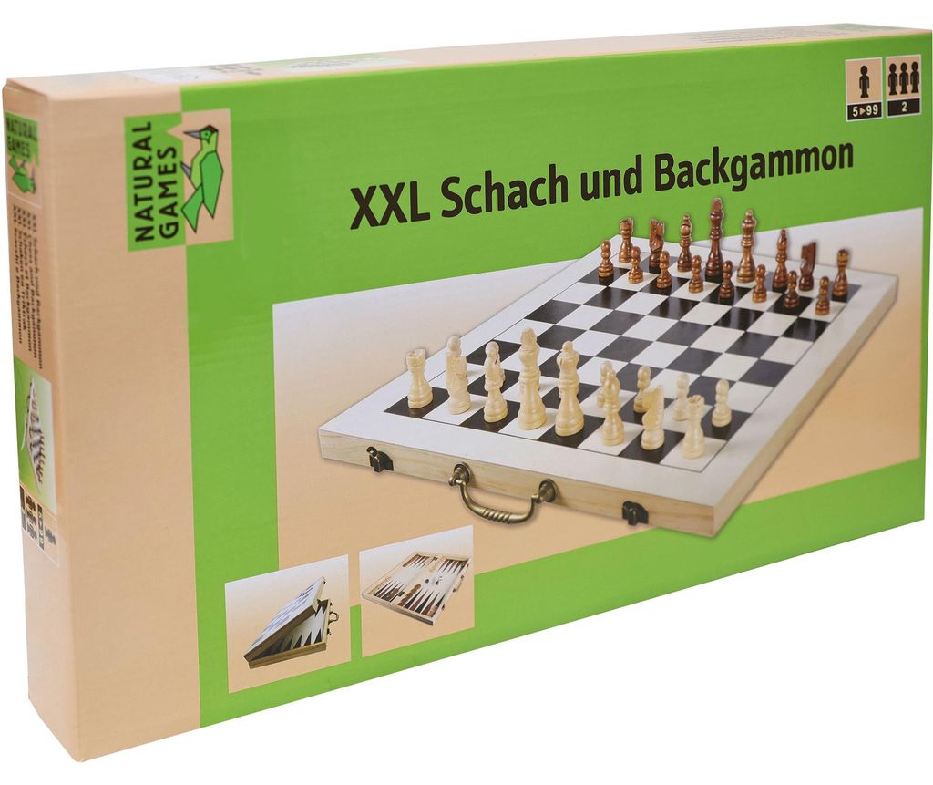 Natural Games XXL Schach und Backgammon Produktbild 