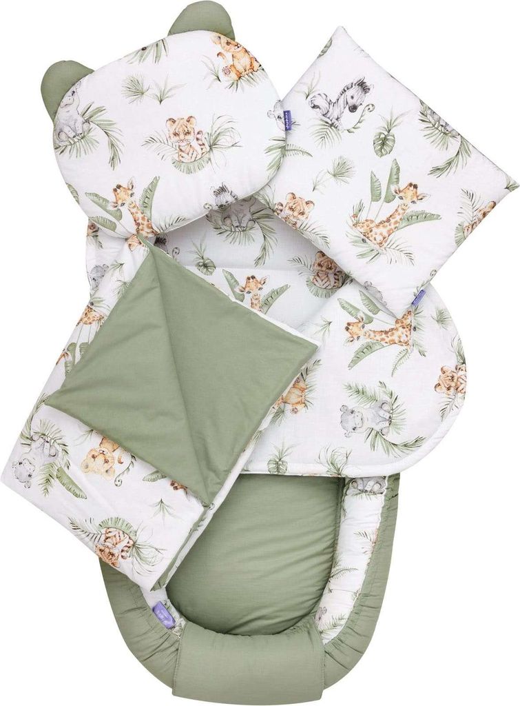 Savanna Fun 5-teiliges Set XXL Babynest Produktbild 