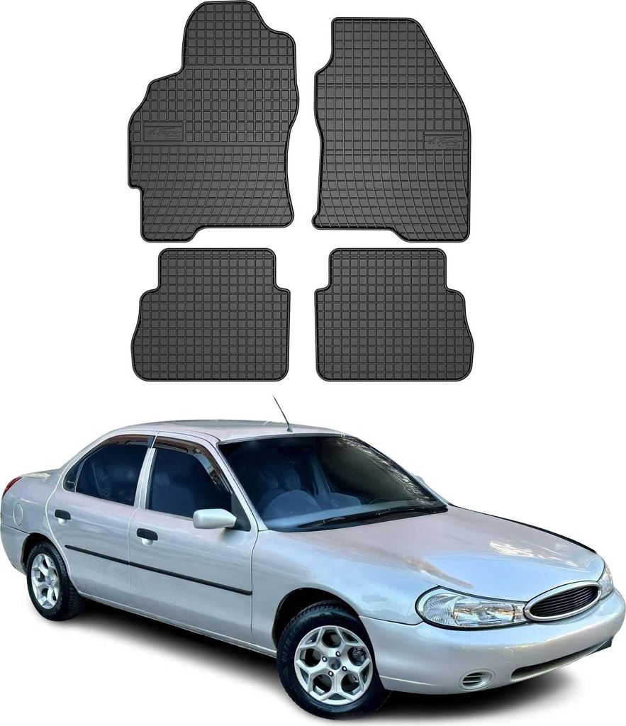 OMAC Gummi Fußmatten für Ford Mondeo mk2 1996-2000 Gummi Schwarz 4tlg