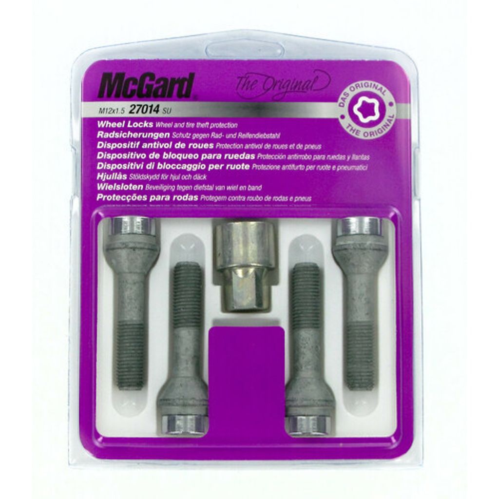 Mcgard Bolts Lock Kit 4 Stück Original A180 Gewinde M12x15 maximale Sicherheit
