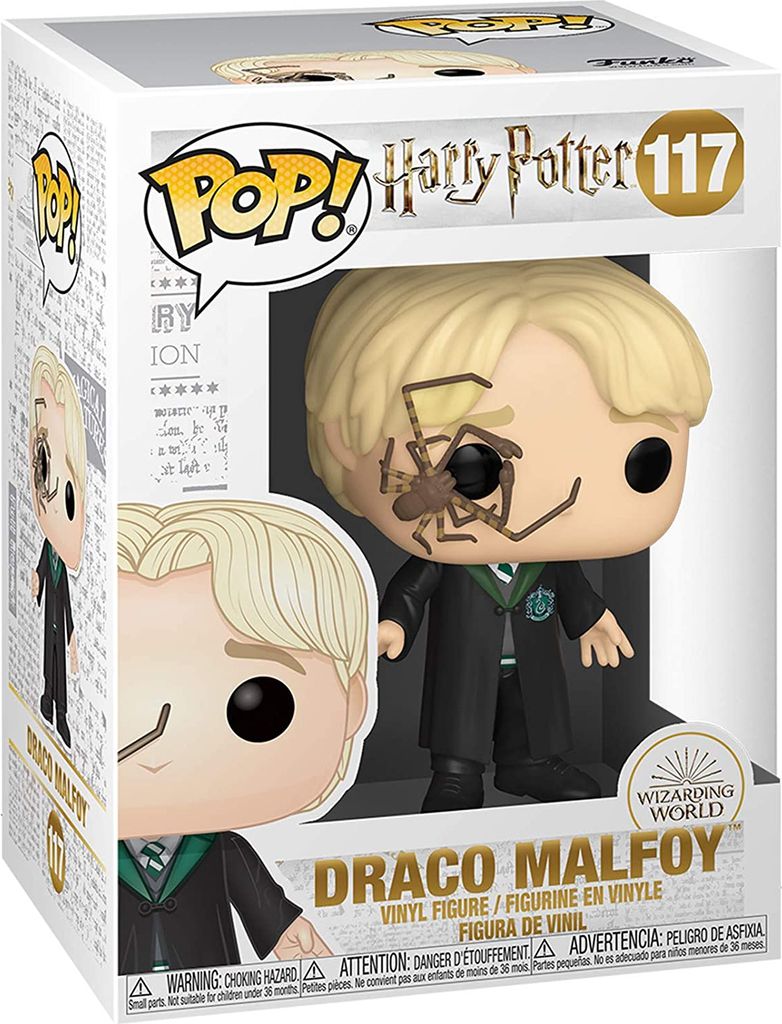 Funko POP! Vinyl: Harry Potter Figur Malfoy w/Whip Spider 9 Produktbild 1