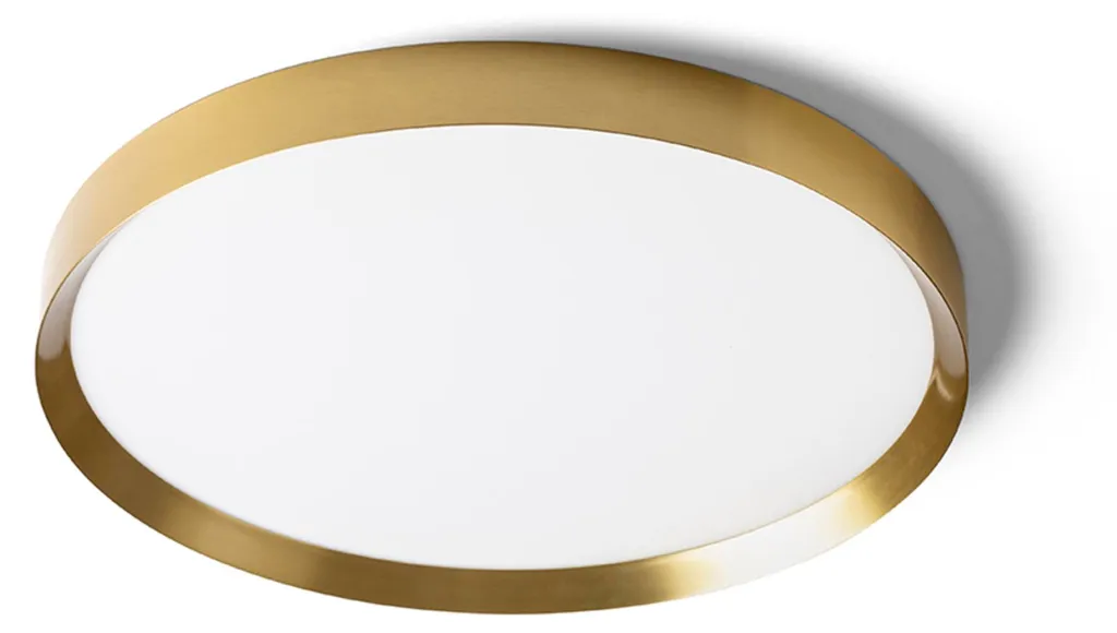 Spot LED encastrable rond SOLEN R14310 finition laiton brossé chic
