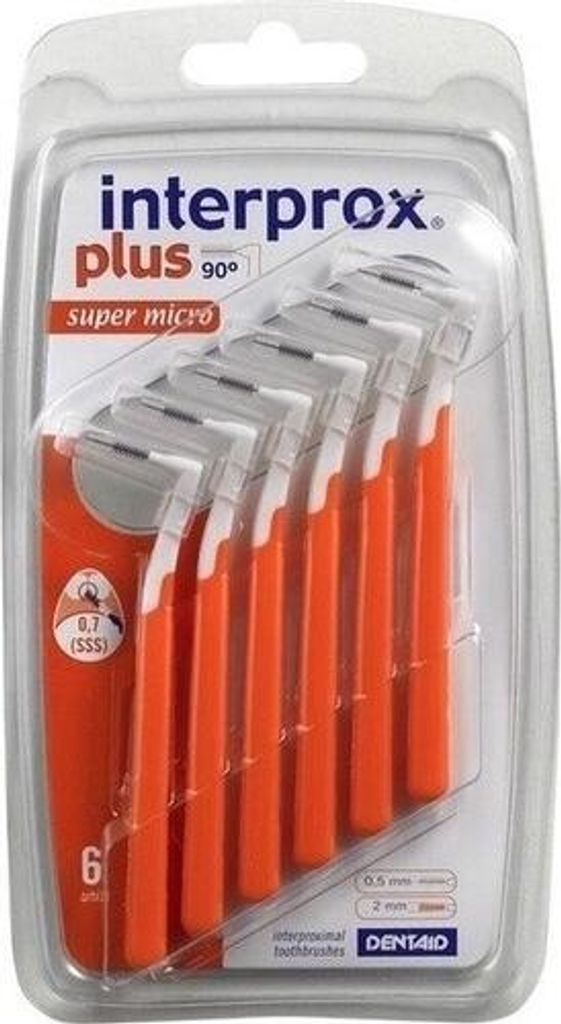 INTERPROX plus super micro orange Interdentalb. 6St PZN Produktbild 