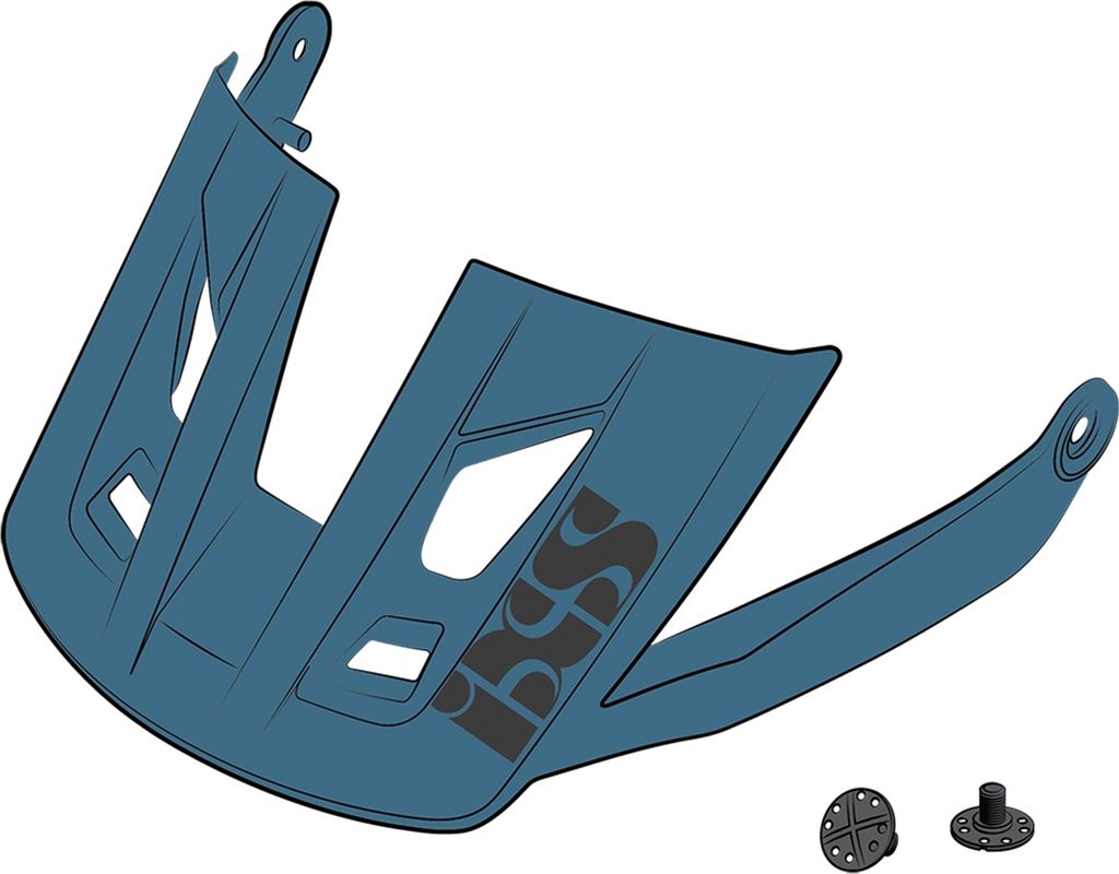 iXS Visor + Pins Trigger AM ocean blue M/L