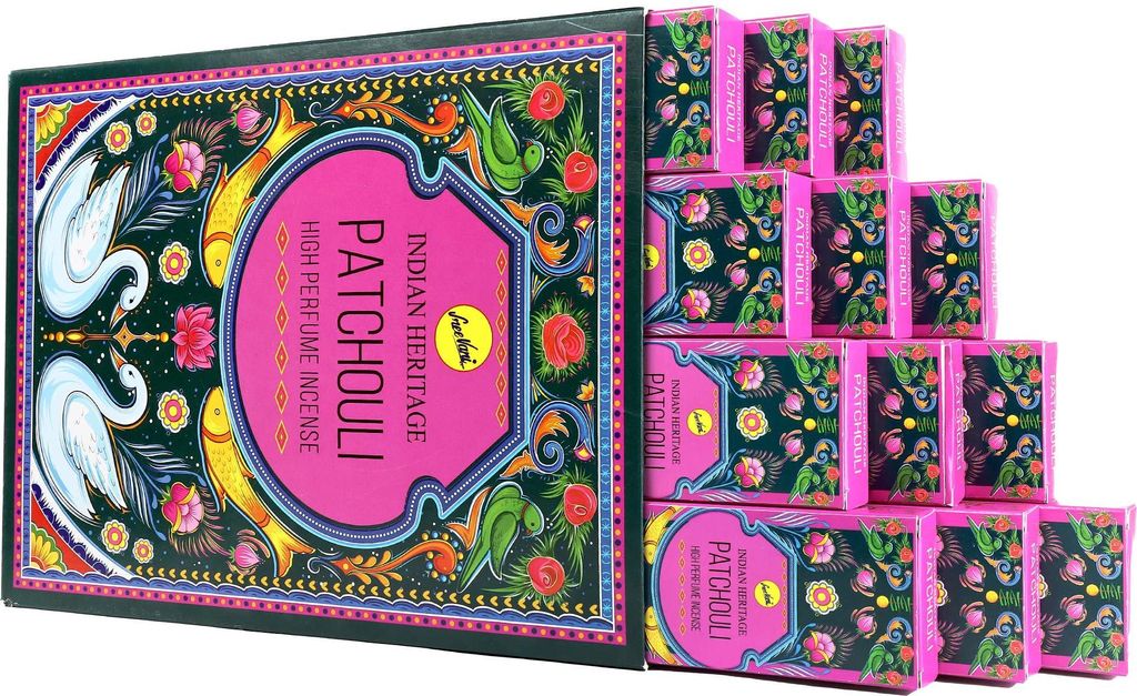 Indian Heritage Räucherstäbchen Patschuli Patchouli 12x15gr Produktbild 