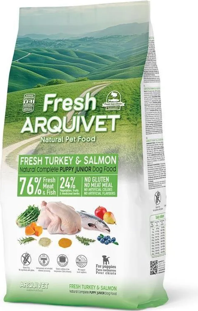 Nourriture Fraîche pour Jeunes Chiens Arquivet 10 kg - Équilibre Vital