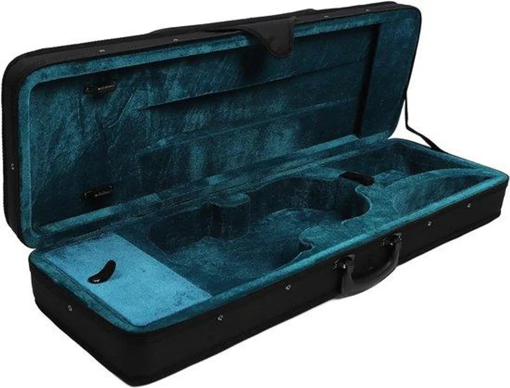 Étui violon noir avec rembourrage mousse antichoc et extérieur tissu