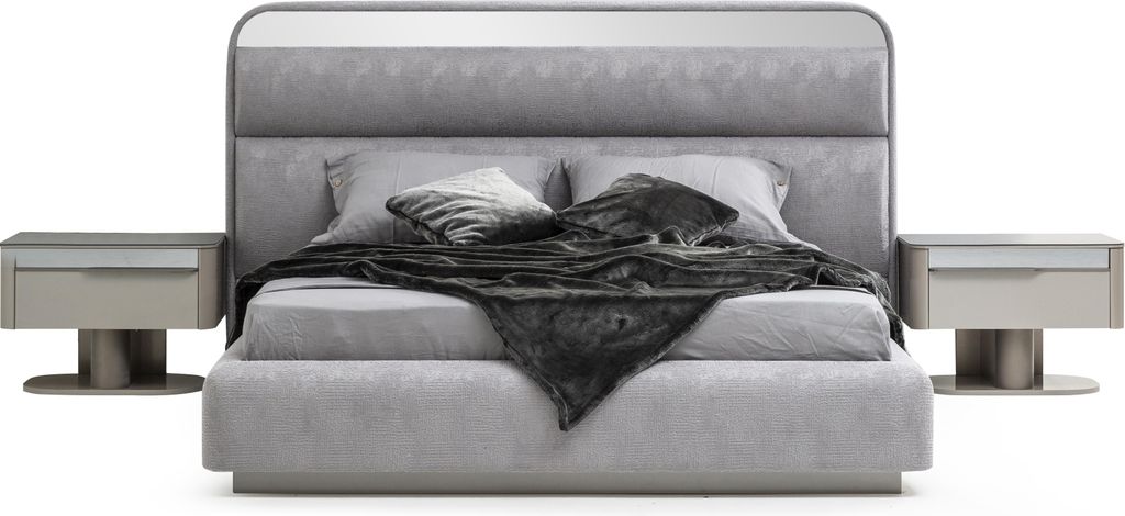 Elegantes Schlafzimmer-Set: Bett plus 2 praktische Nachttische