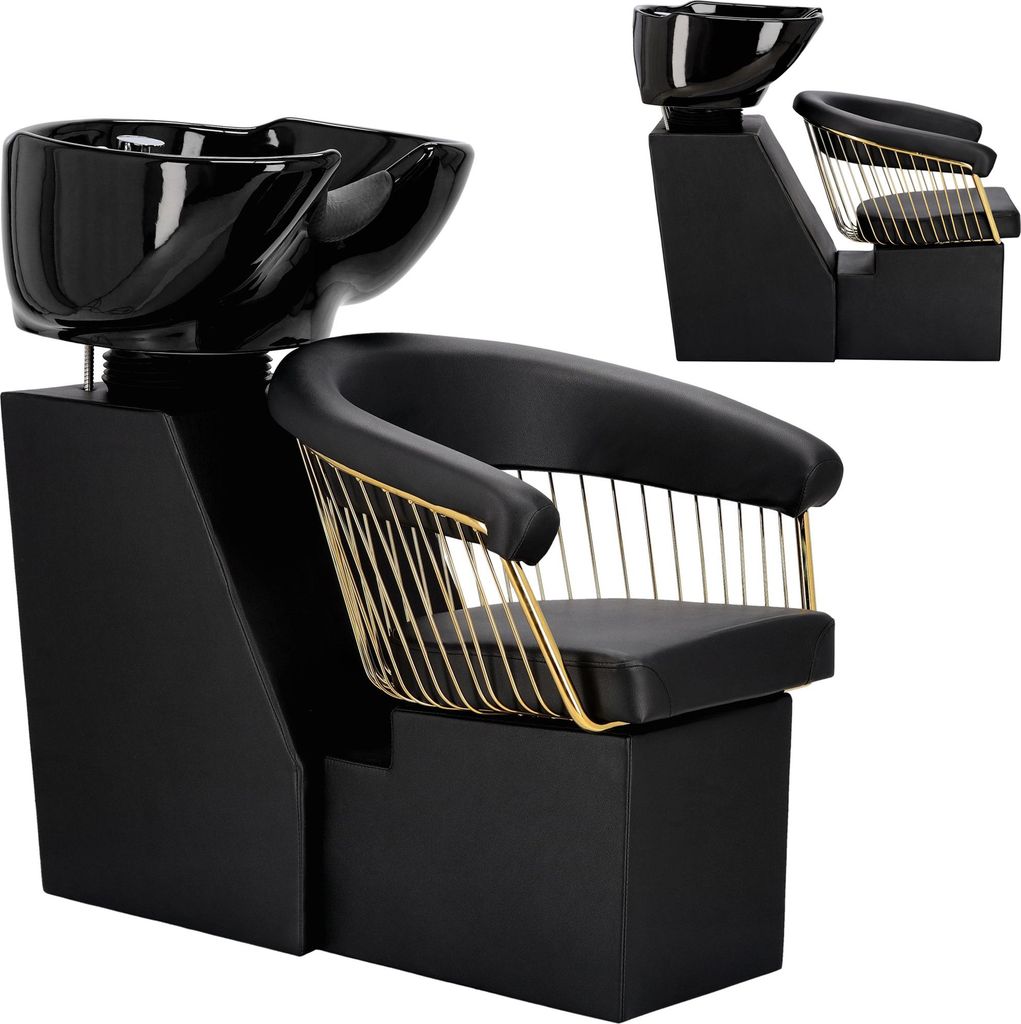 Bac à shampoing Zoe pour salon de coiffure et barbier, avec Image du produit 