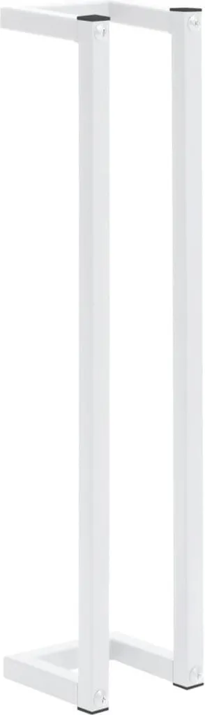 Porte-serviettes en acier blanc 60 cm haute résistance et anticorrosion