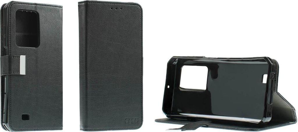 caseroxx Handy Hülle Tasche kompatibel mit Oukitel WP27 Bookstyle-Case Wallet Case in schwarz