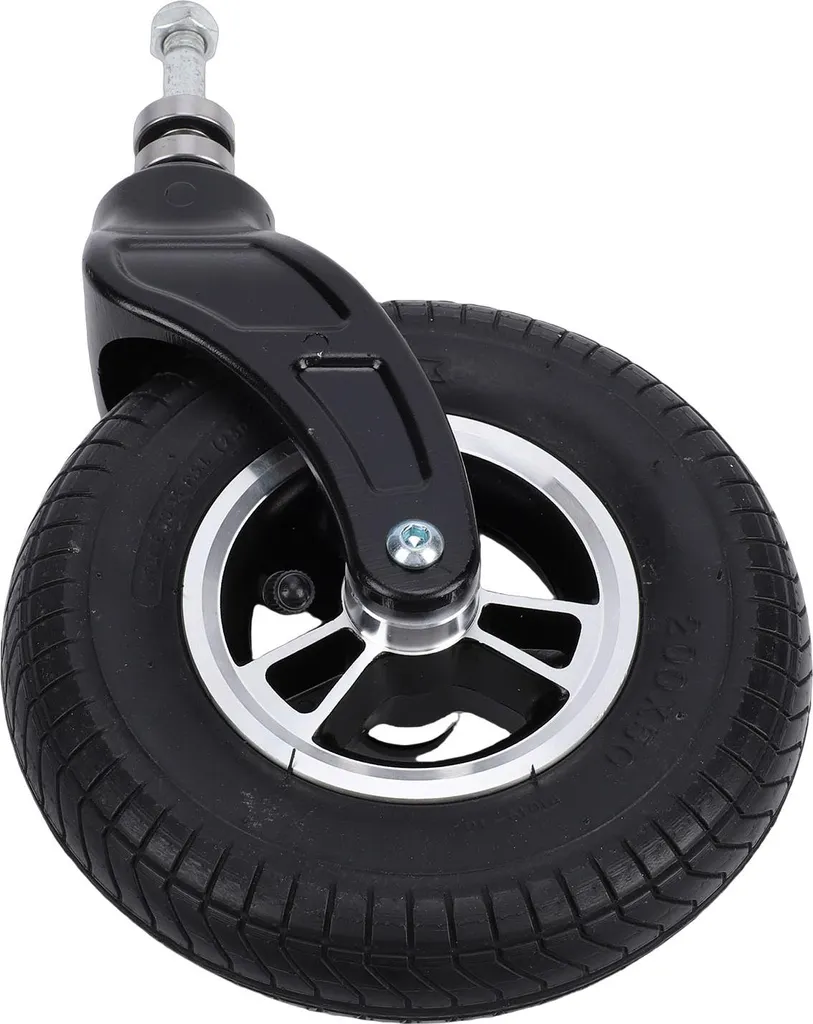 Roue de secours 8 pouces gonflable et moyeu aluminium pour chariot main