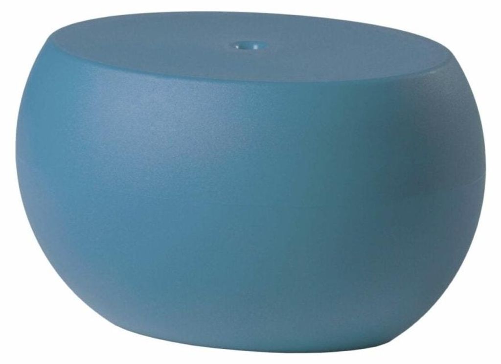 Ovale Design-Couchtisch für Innen-/Außenbereich Slide Blos Low Table - Blau