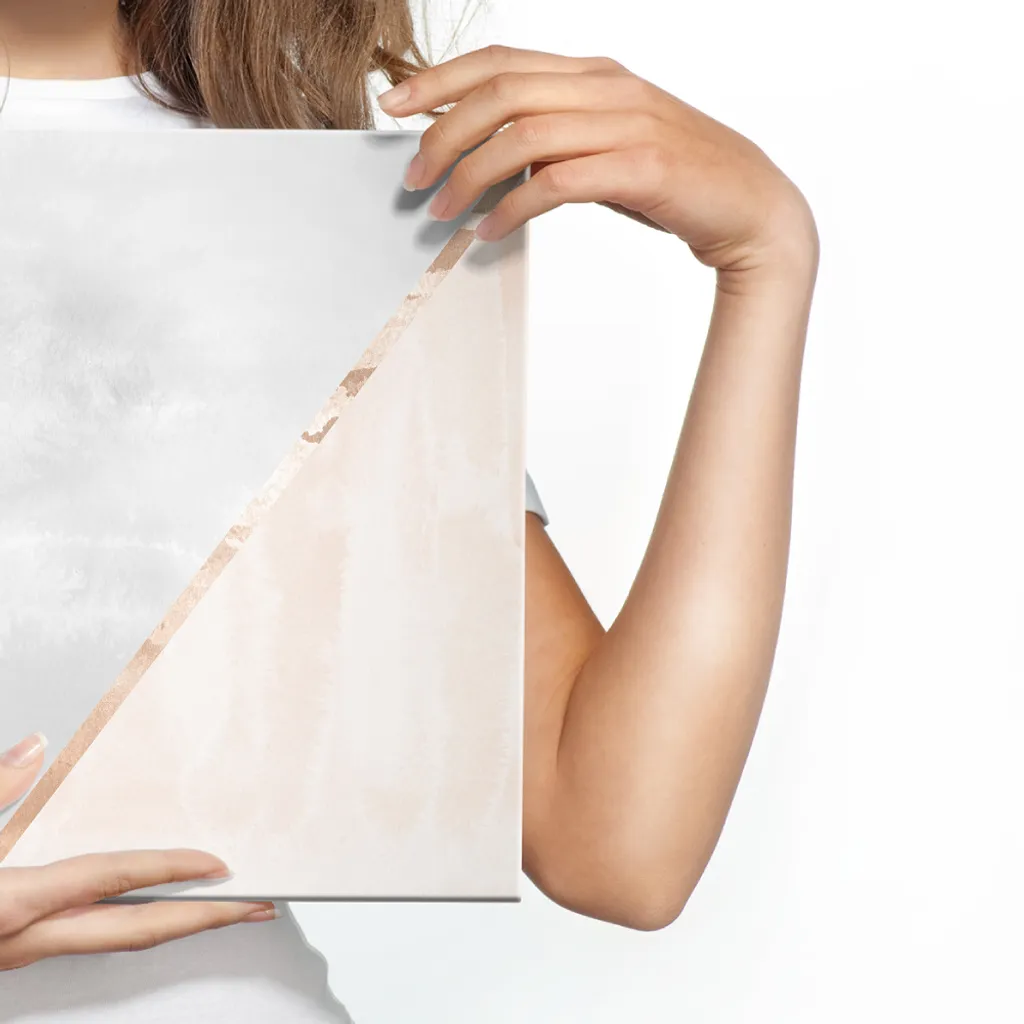 Pittura Astratta Triangolo XXL 120x80 | Arredo Casa Design Moderno - 3