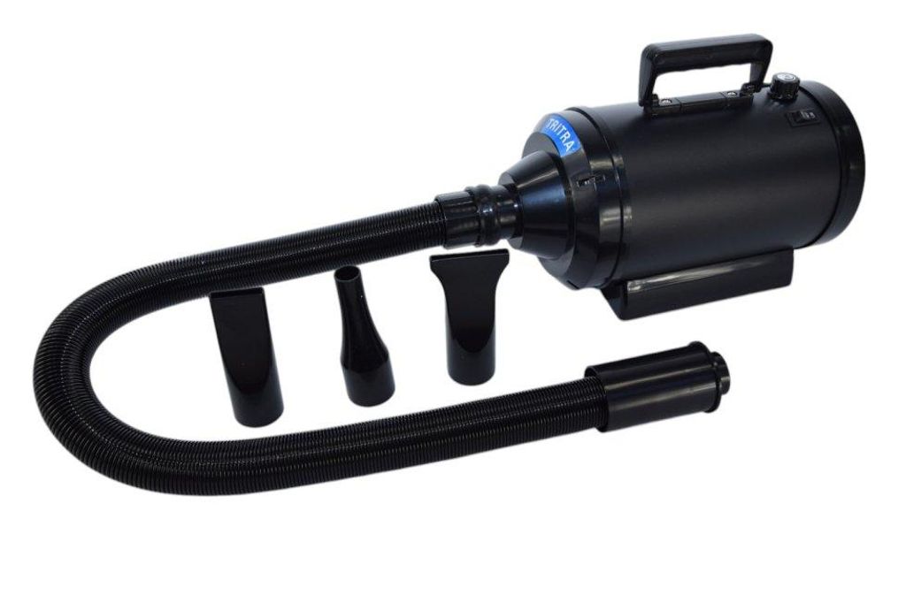 Wassergebläse Tritra LTA Schwarz – 2200 Watt – Hundeföhn Hundesalon – Für Hund & Welpe – 3 Einstellungen – Mit Heizelement – M...