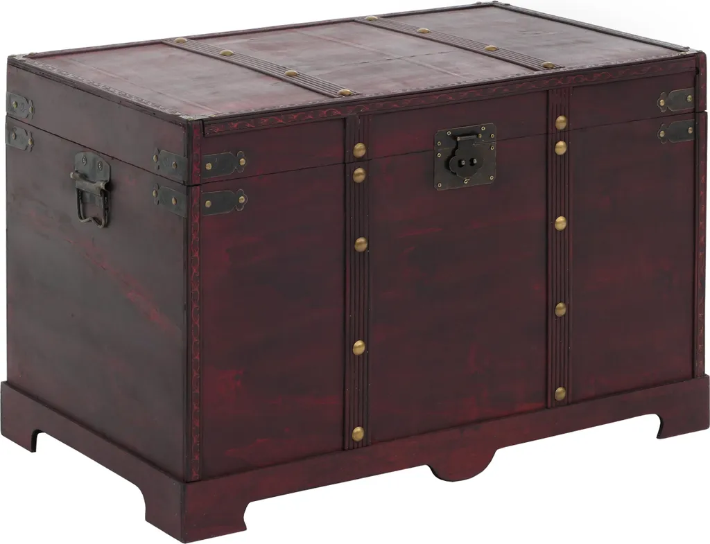 Gagner de l'espace avec le coffre en bois Valence aspect vieilli 77cm