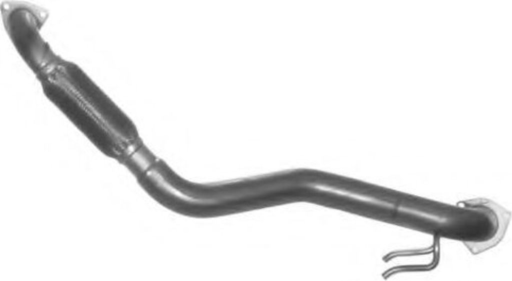 VEGAZ Abgasrohr Auspuffrohr für VW Transporter IV Bus (70B, 70C, 7DB, 7DK, 70J, 70K, 7DC, 7DJ) Transporter IV Kastenwagen (70A, 70H, 7DA, 7DH) Vorne