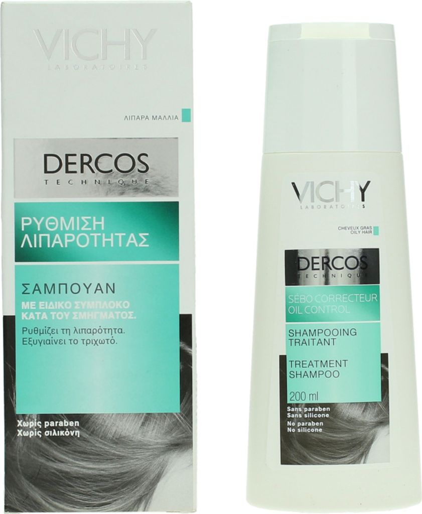 Vichy Dercos Sebo-Corrector Behandelsjampoo, 200 ml Productafbeelding 