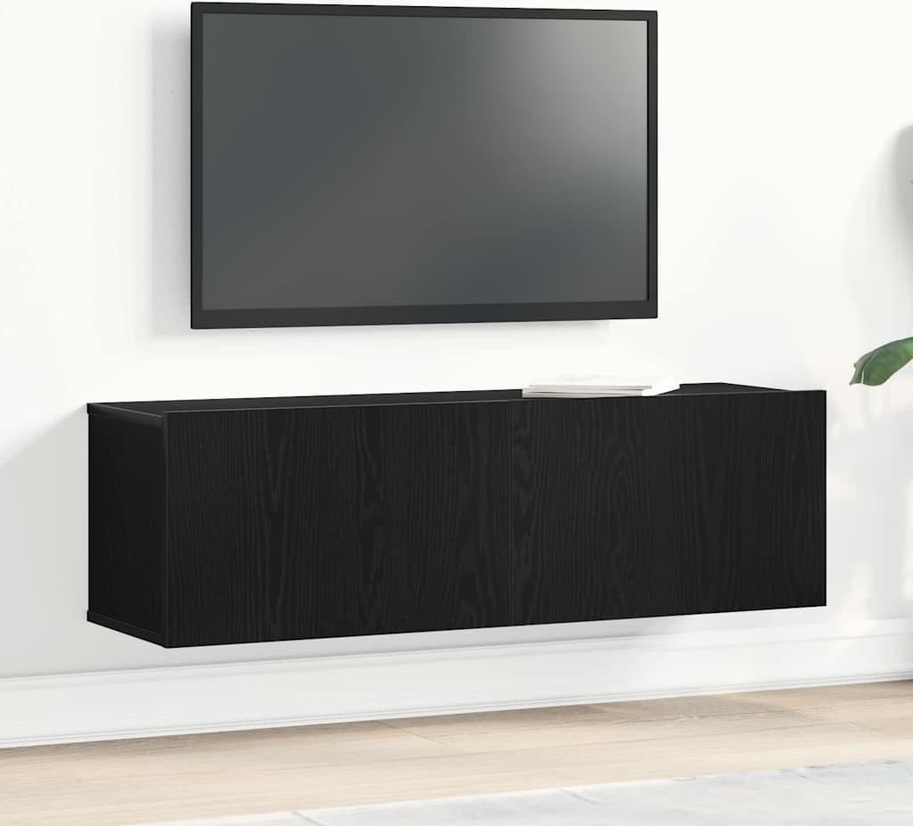 Maison Exclusive - TV-Schränk Schwarz Eichen-Optik 100 x 30 x 30 cm Holzwerkstoff